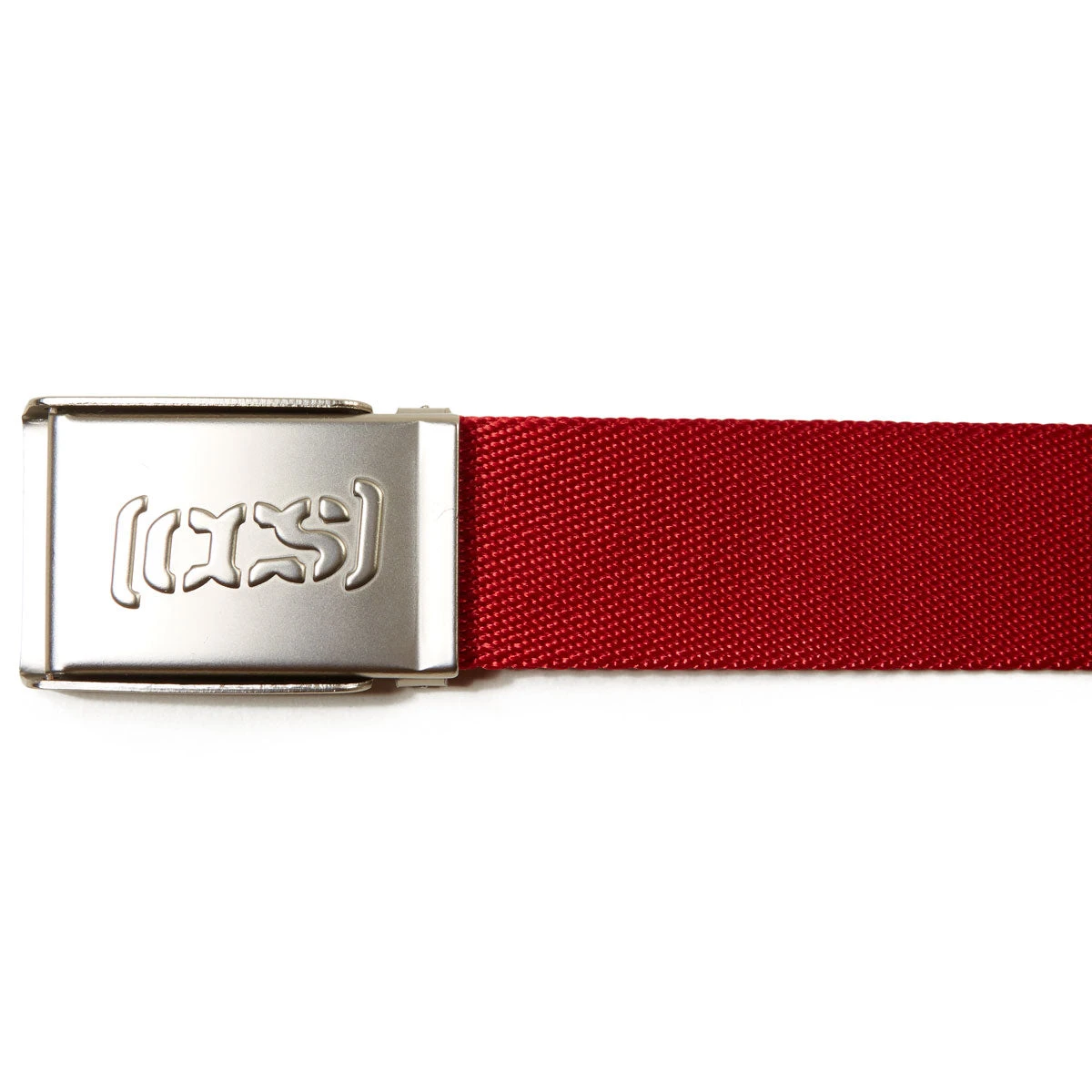 CCS Silver Logo Buckle Belt - Red 4 CCS Silver Logo Buckle Belt - Red - Image 3