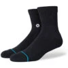 Stance Icon Quarter 3 Pack Socks - Black 2 Stance Icon Quarter 3 Pack Socks - Black -Famous Skate Shop 190107466394 1