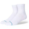 Stance Icon Quarter 3 Pack Socks - White -Famous Skate Shop 190107468176 1