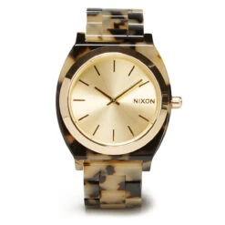 Nixon Time Teller Acetate Watch - Cream Tortoise