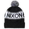 Nixon Teamster R Beanie - Black/White -Famous Skate Shop 191973216496 1