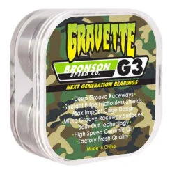 Bronson David Gravette Pro G3 Bearings - Camo 9 Bronson David Gravette Pro G3 Bearings - Camo -Famous Skate Shop 193172233175 1