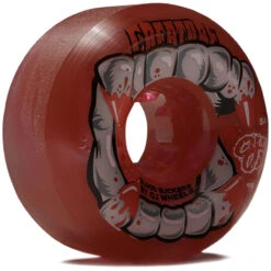 OJ DNA Curbsuckers Bloodsuckers 95a Skateboard Wheels - Red/Clear Swirl - 56mm