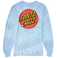 Santa Cruz Classic Dot Long Sleeve T-Shirt - Lagoon