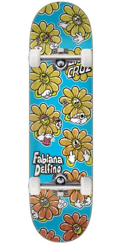 Santa Cruz Delfino Wildflower VX Skateboard Complete - 8.25"