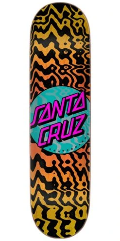 Santa Cruz Zebra Marble Dot 7 Ply Birch Skateboard Deck - 8.125"