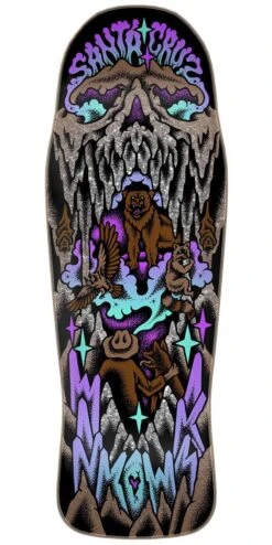 Santa Cruz Winkowski Crystal Cave Shaped Skateboard Deck - 10.34"