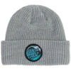 Santa Cruz Wave Dot Long Shoreman Beanie - Heather Grey -Famous Skate Shop 193172426737 1