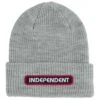Independent B/C Groundwork Long Shoreman Beanie - Heather Grey -Famous Skate Shop 193172441860 1