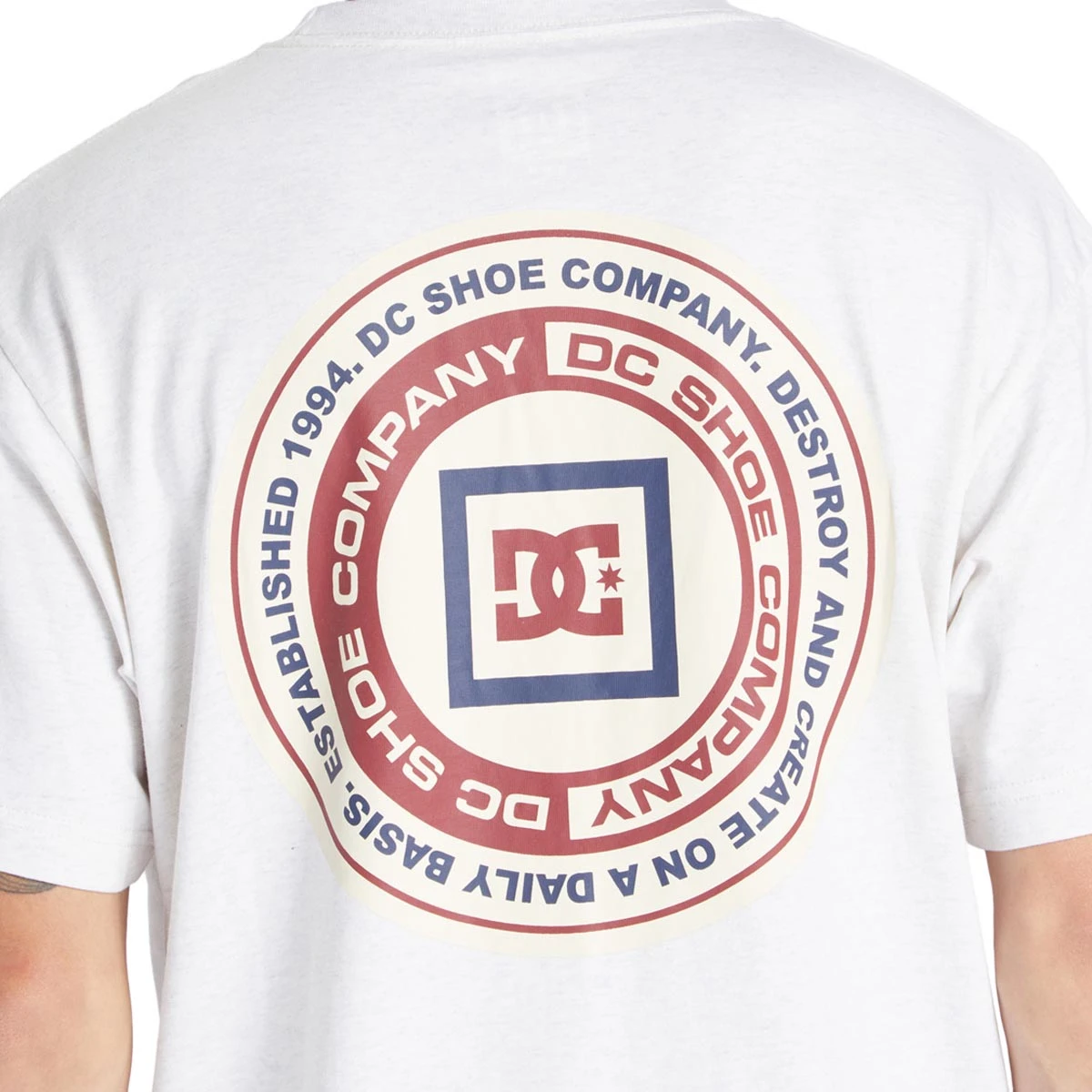 DC Old Head Hss T-Shirt - Snow Heather 6 DC Old Head Hss T-Shirt - Snow Heather - Image 4