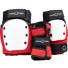 Pro-Tec Street JR 3-Pack Of Pads - Red/White/Black 2 Pro-Tec Street JR 3-Pack Of Pads - Red/White/Black -Famous Skate Shop 194521042530 1