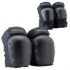 Pro-Tec Street Knee And Elbow Open Back Combo Pads - Black 1 Pro-Tec Street Knee And Elbow Open Back Combo Pads - Black -Famous Skate Shop 194521044558 1