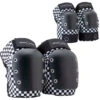 Pro-Tec Street Knee/Elbow Open Back Set Of Pads - Checker -Famous Skate Shop 194521044589 1
