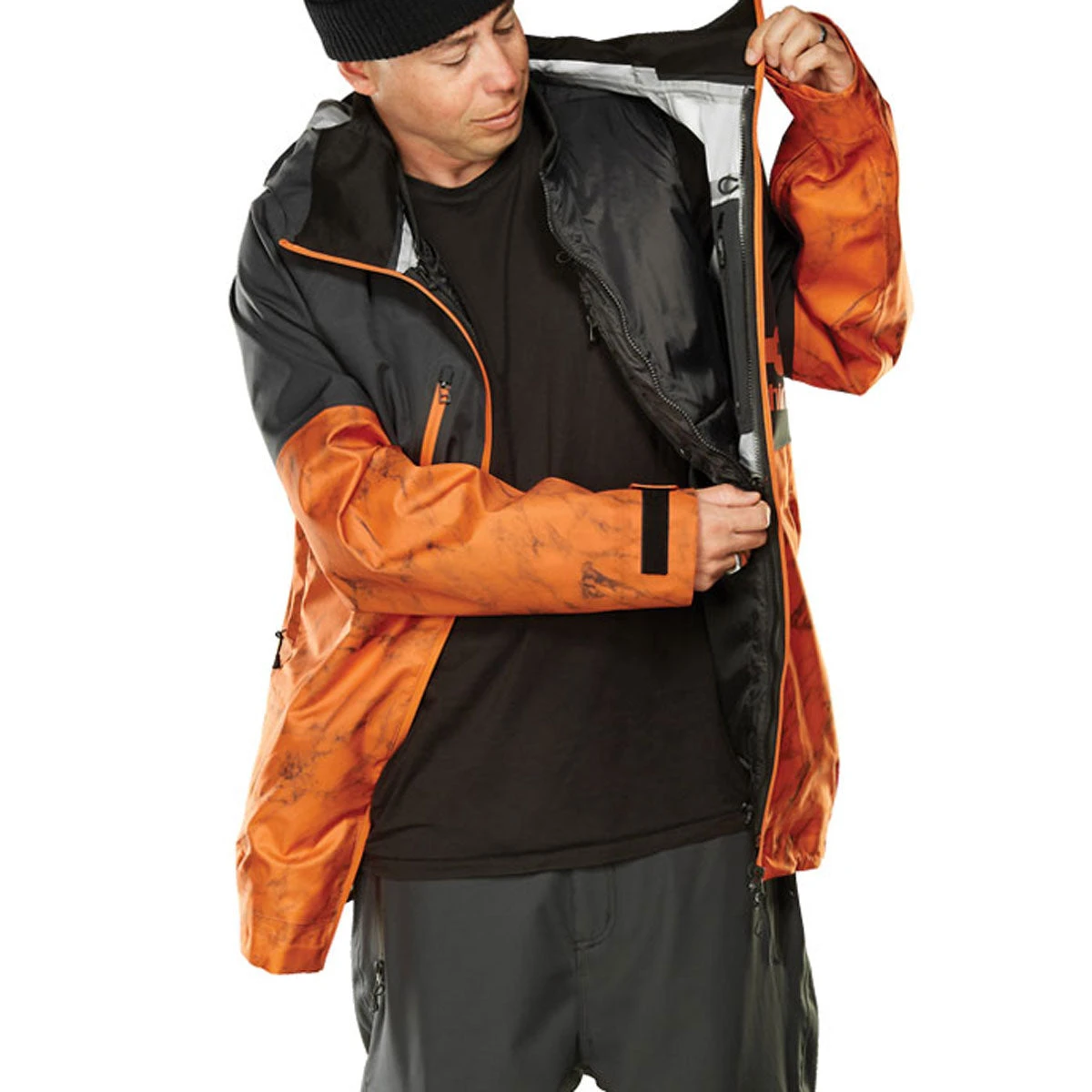 Thirty Two Tm-3 Snowboard Jacket - Black/Orange 5 Thirty Two Tm-3 Snowboard Jacket - Black/Orange - Image 3