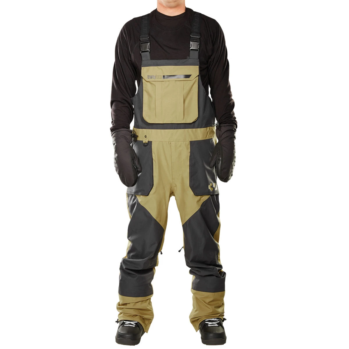 Thirty Two Basement Bib 2023 Snowboard Pants - Camel 3 Thirty Two Basement Bib 2023 Snowboard Pants - Camel