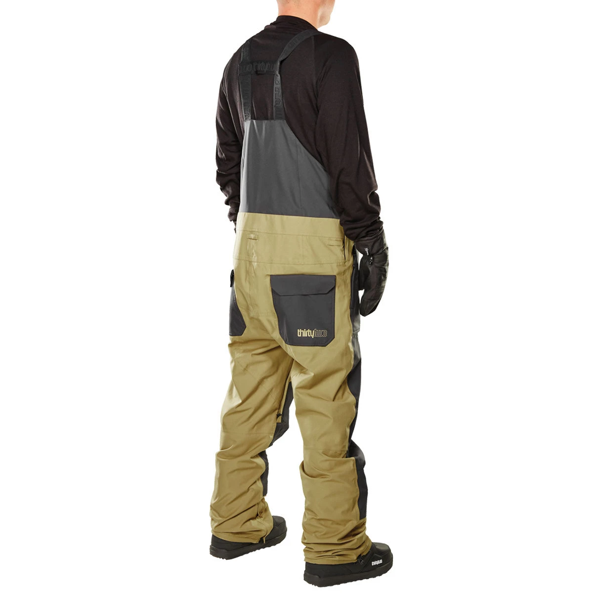 Thirty Two Basement Bib 2023 Snowboard Pants - Camel 5 Thirty Two Basement Bib 2023 Snowboard Pants - Camel - Image 3