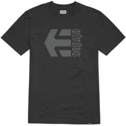 Etnies Corp Combo T-Shirt - Black/Charcoal