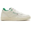 Reebok Club C Mid II Vintage Shoes - Chalk/Glen Green/Classic White -Famous Skate Shop 194820649959 1