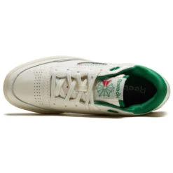 Reebok Club C Mid II Vintage Shoes - Chalk/Glen Green/Classic White -Famous Skate Shop 194820649959 3