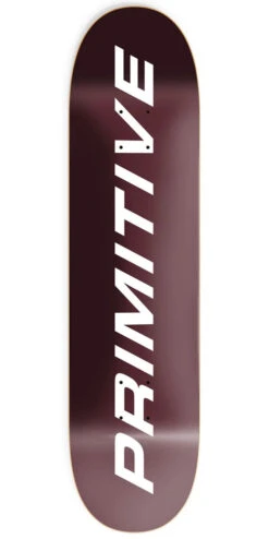 Primitive Euro Slant Core Skateboard Deck - Burgundy - 8.125"