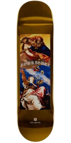 Primitive Rodriguez Exchange Skateboard Deck - Gold - 8.125"