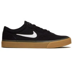 Nike SB Chron 2 Shoes - Black/White/Black/Gum Light Brown
