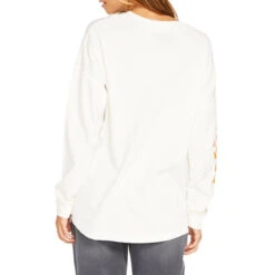 Volcom Womens Werk Doubles Long Sleeve T-Shirt - Star White -Famous Skate Shop 196134291879 3