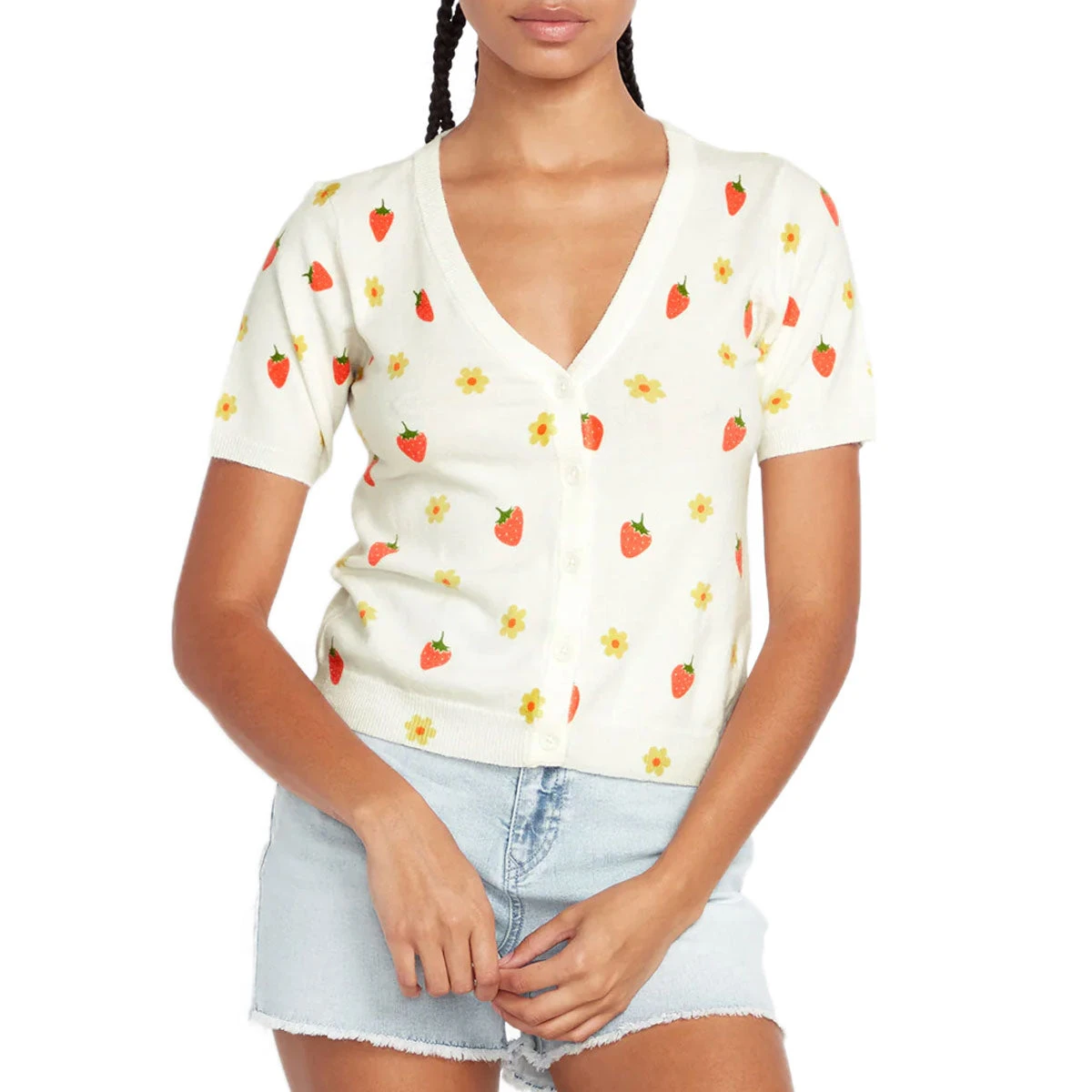 Volcom Womens 9tsevolution Sweater - Star White 3 Volcom Womens 9tsevolution Sweater - Star White