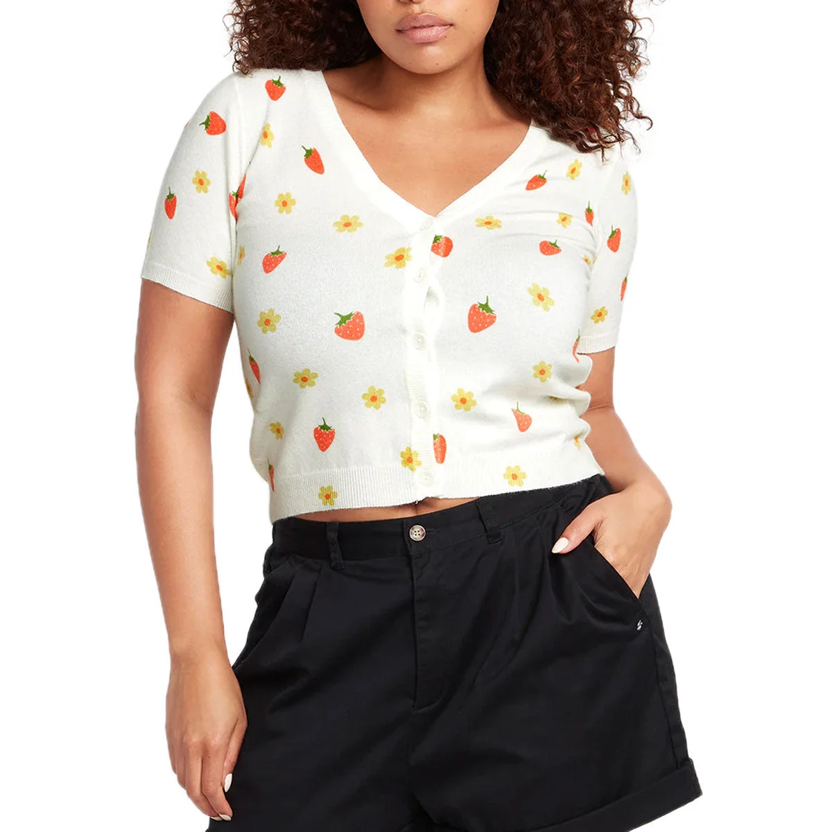 Volcom Womens 9tsevolution Sweater - Star White 5 Volcom Womens 9tsevolution Sweater - Star White - Image 3