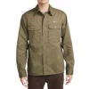 Nike SB Skate Button Up Shirt - Medium Olive -Famous Skate Shop 196151710209 1