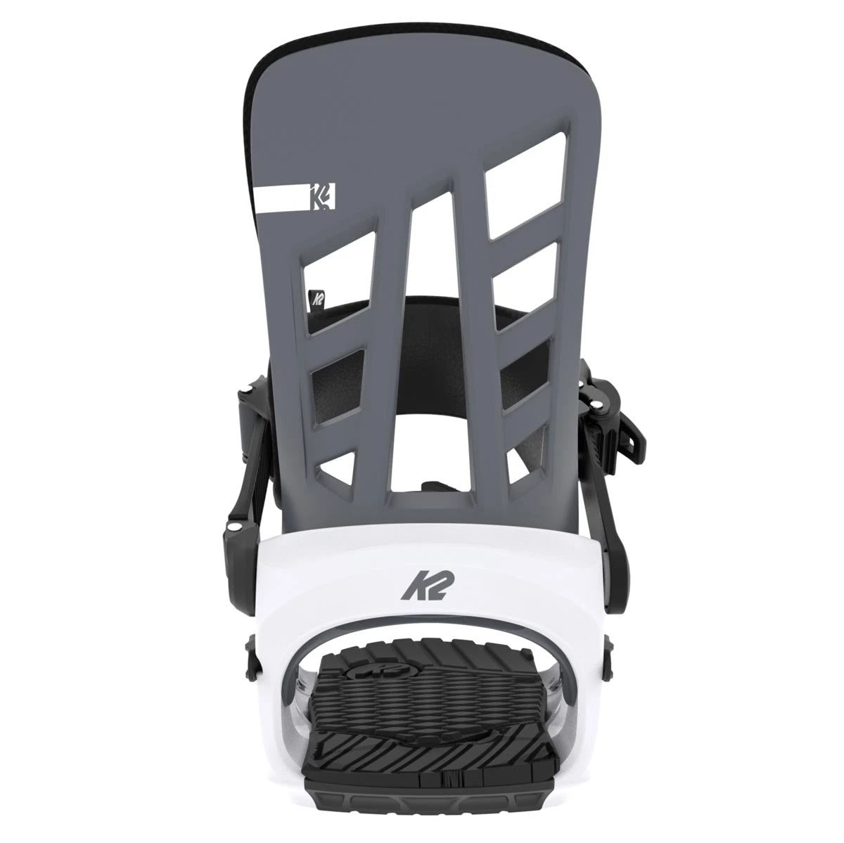 K2 Indy 2024 Snowboard Bindings - Grey/White 6 K2 Indy 2024 Snowboard Bindings - Grey/White - Image 4
