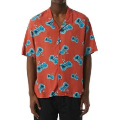 HUF Bones Resort Shirt - Rose