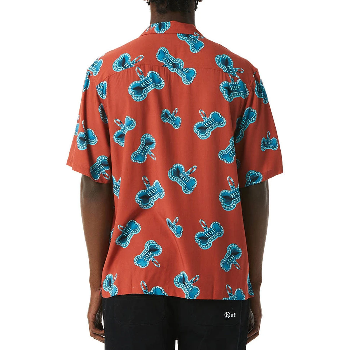 HUF Bones Resort Shirt - Rose 4 HUF Bones Resort Shirt - Rose - Image 2