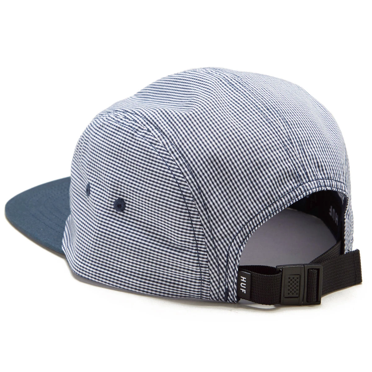 HUF Micro Gingham Box Logo Voley Hat - Navy 4 HUF Micro Gingham Box Logo Voley Hat - Navy - Image 2