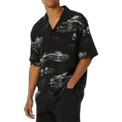 HUF Drop Top Resort Shirt - Black