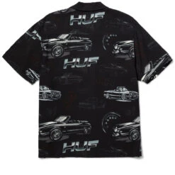 HUF Drop Top Resort Shirt - Black -Famous Skate Shop 196377070392 3