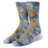 HUF Bleach Dye Plantlife Socks - Navy