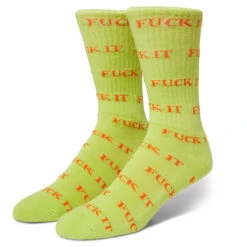 HUF Fuck It Socks - Lime