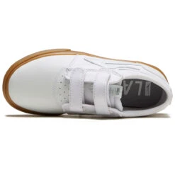 Lakai Youth Griffin Shoes - White/Gum Suede -Famous Skate Shop 196377097801 3