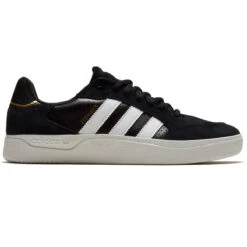 Adidas Tyshawn Low Shoes - Core Black/Cloud White/Gold Metallic