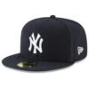New Era 5950 MLB AC Hat - New York Yankees/Navy -Famous Skate Shop 196501299873 1