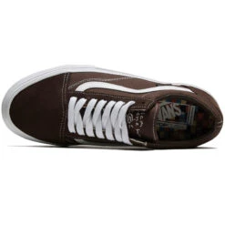 Vans Skate Old Skool Shoes - Brown/White -Famous Skate Shop 196573394001 3