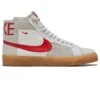 Nike SB Zoom Blazer Mid Prm Shoes - Summit White/University Red -Famous Skate Shop 196606206431 1