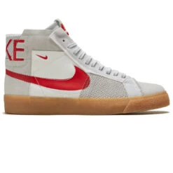 Nike SB Zoom Blazer Mid Prm Shoes - Summit White/University Red