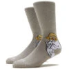 RIPNDIP Nermal S Thompson Socks - Sand -Famous Skate Shop 196647002016 1