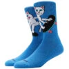 RIPNDIP Skater Nerm Socks - Slate Blue -Famous Skate Shop 196647007998 1