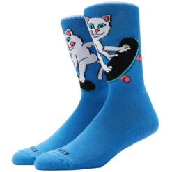 RIPNDIP Skater Nerm Socks - Slate Blue