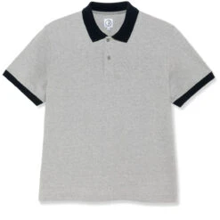 Polar Duo Polo Shirt - Heather Grey