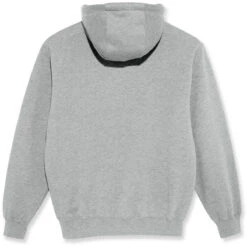 Polar Half Zip Hoodie - Heather Grey -Famous Skate Shop 5056336658656 3