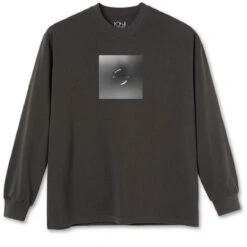 Polar Magnetic Field Long Sleeve T-Shirt - Dirty Black
